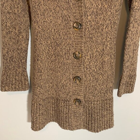 Express v-neck long sleeve button close wool blend cardigan sweater - Picture 5 of 10